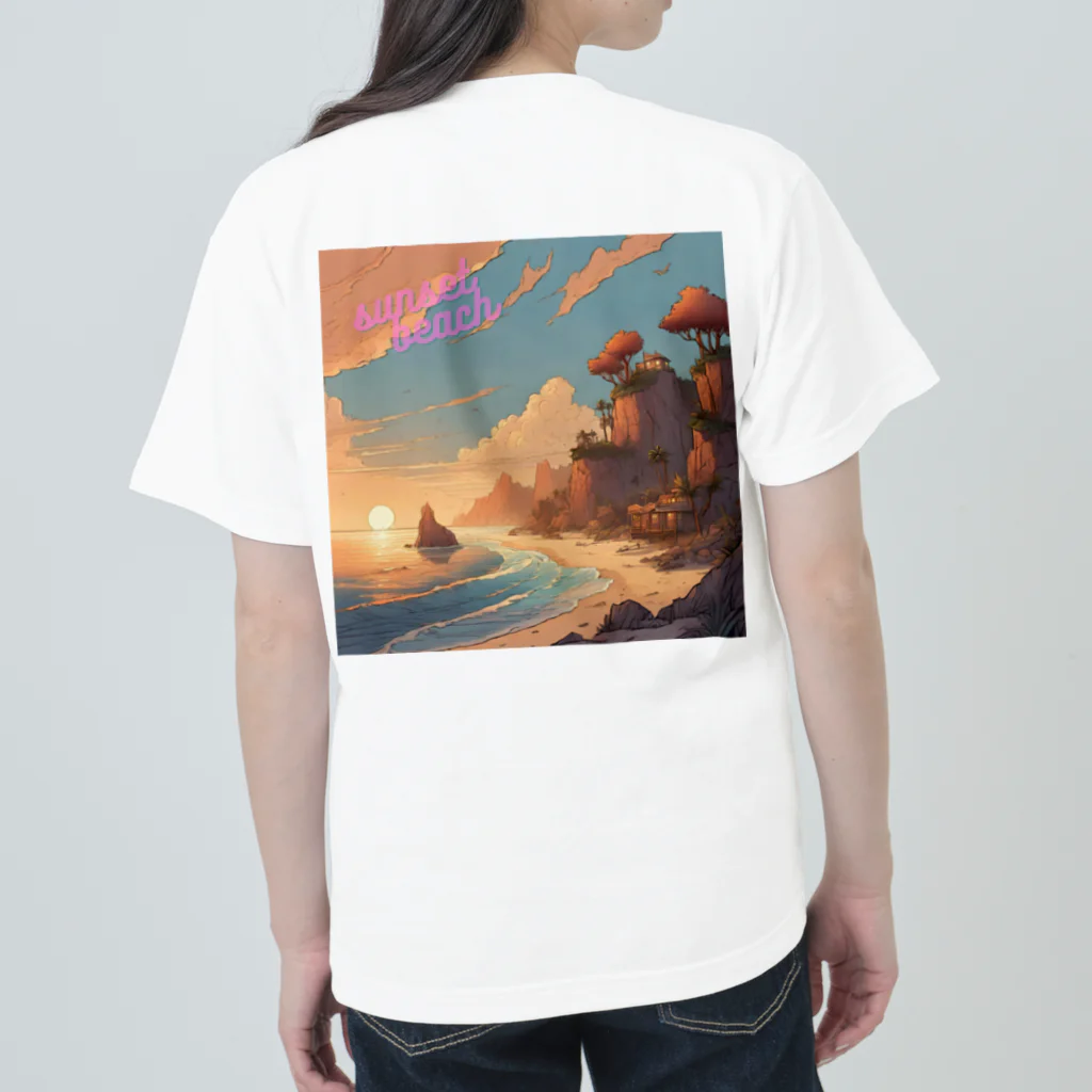 451379のsunsetbeach Heavyweight T-Shirt