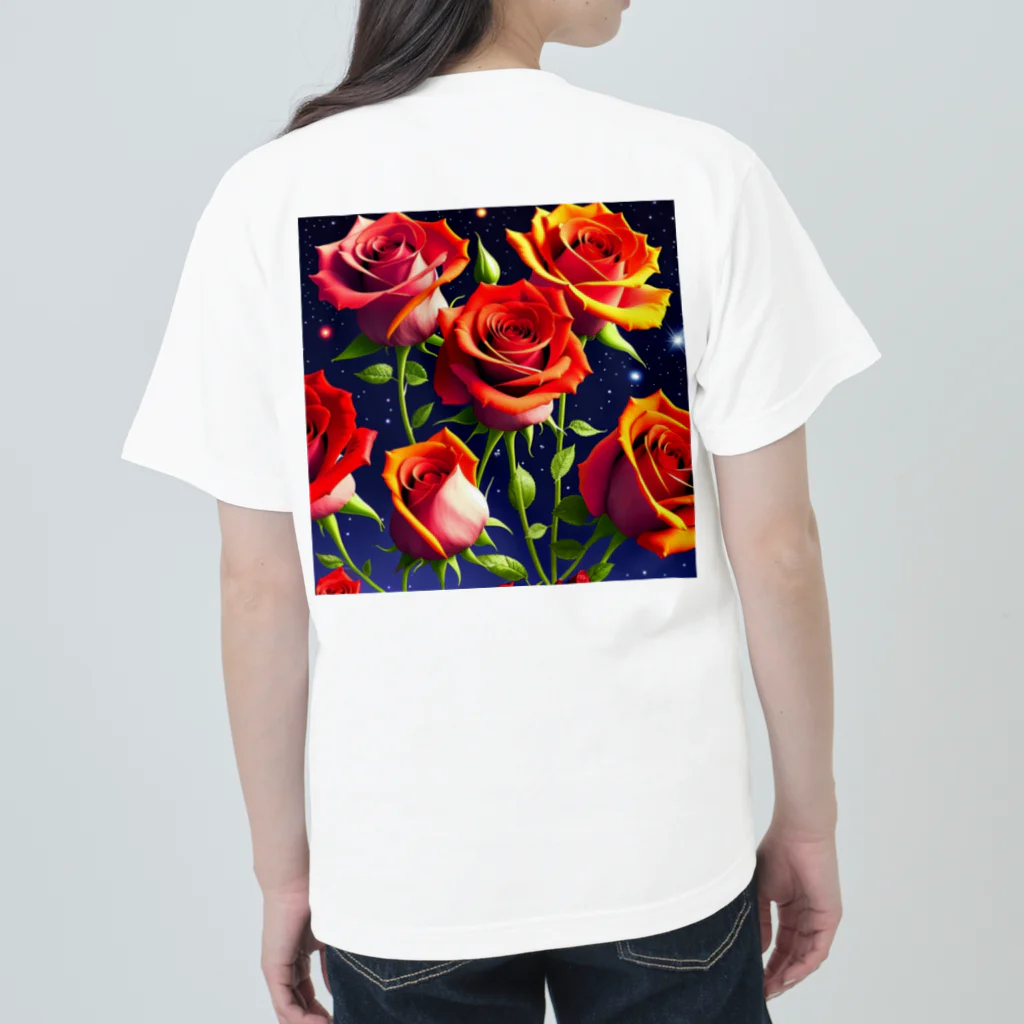 reonasdの情熱の神秘薔薇 ヘビーウェイトTシャツ