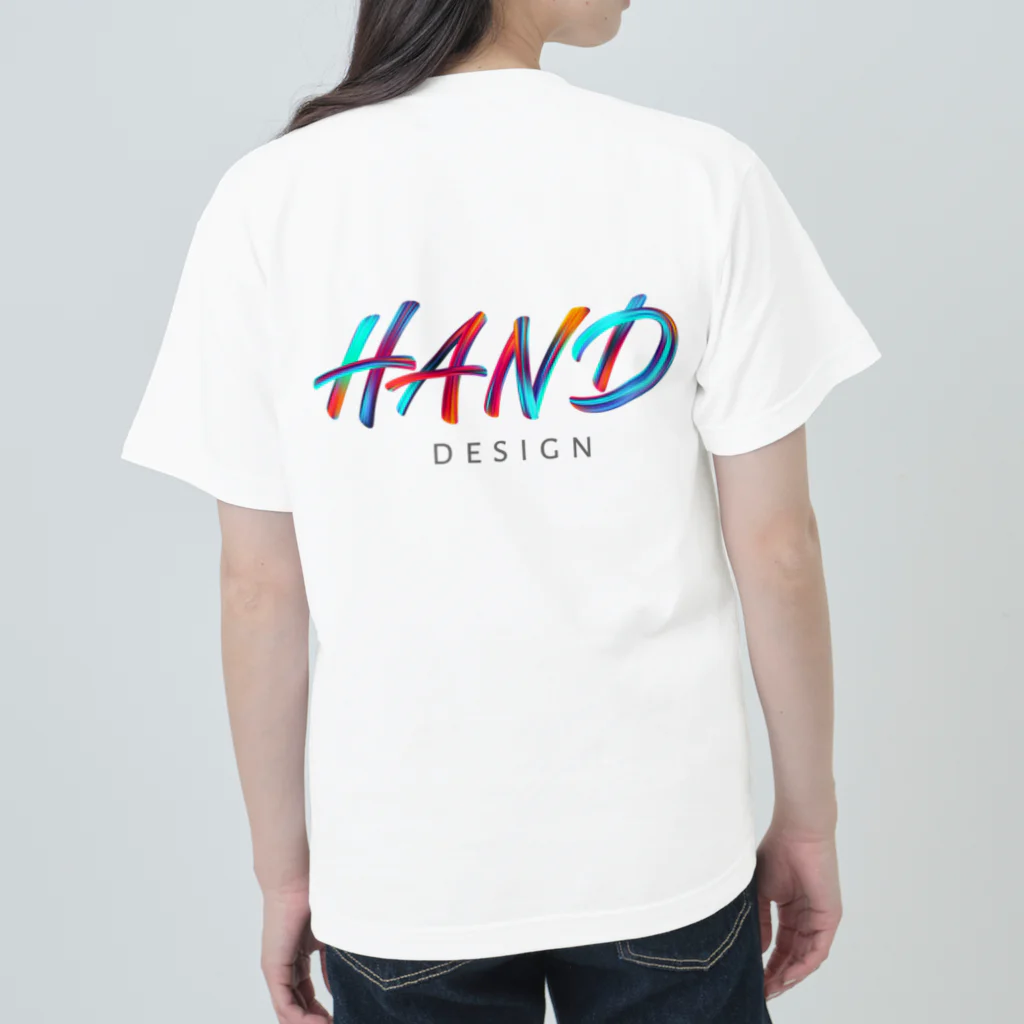 HAND_design_2023のHANDロゴ(グラデーション) ヘビーウェイトTシャツ