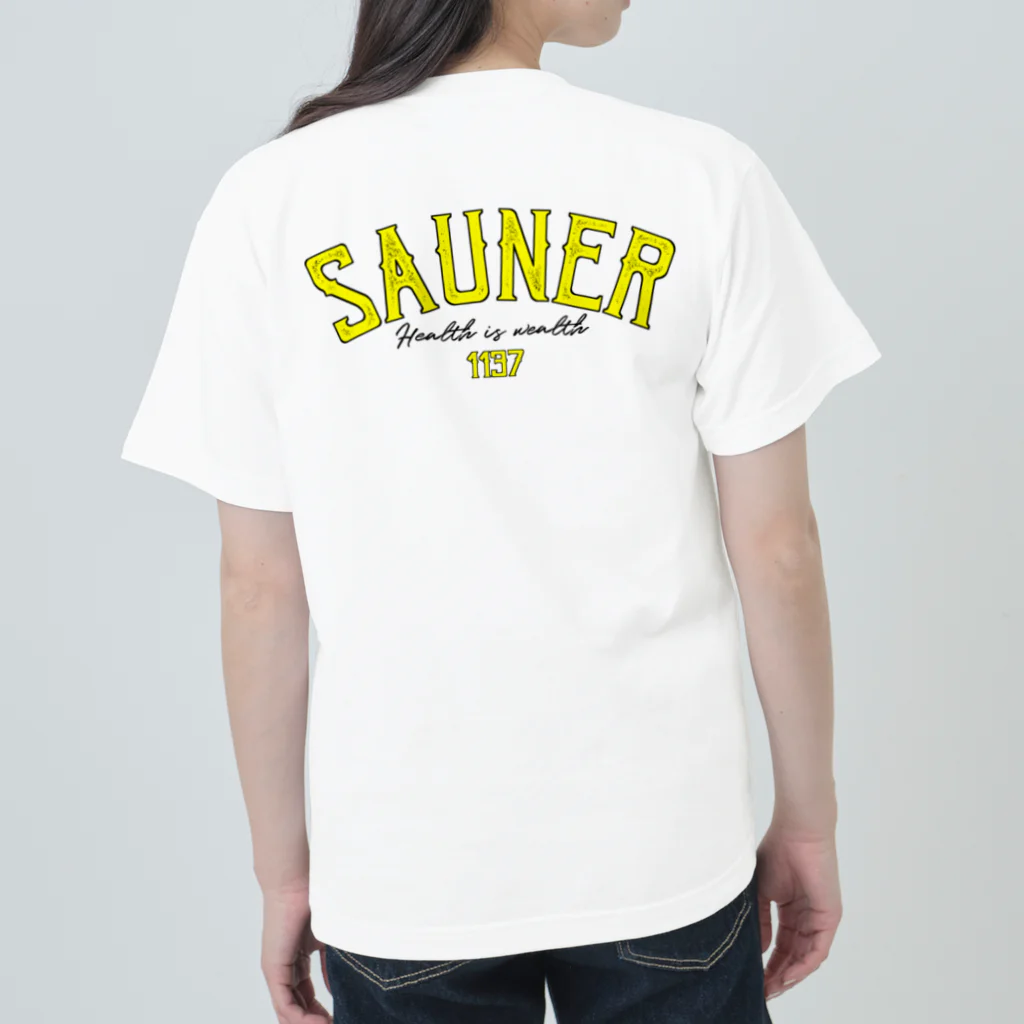 Super Sauna StyleのSAUNER1137 Yellow ヘビーウェイトTシャツ