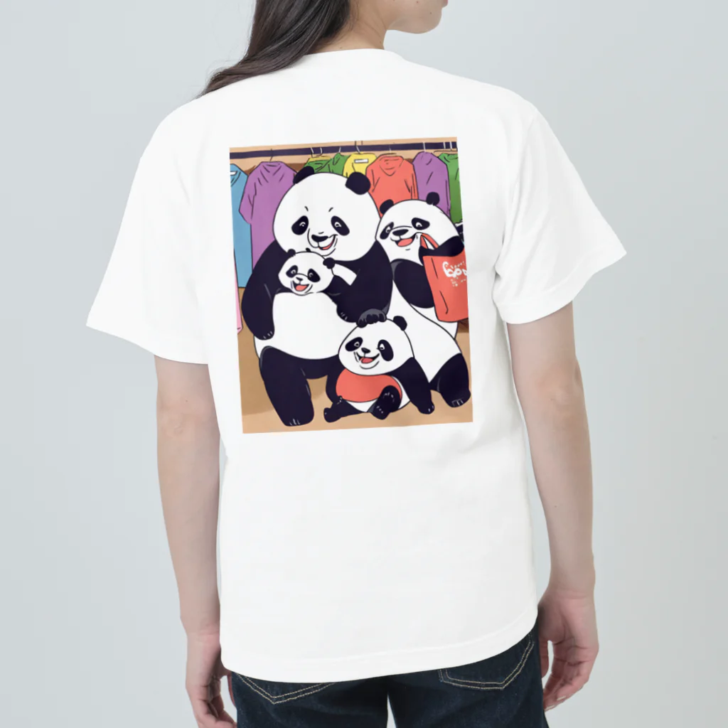 CuteInkoMunchのパンダの冒険 Heavyweight T-Shirt