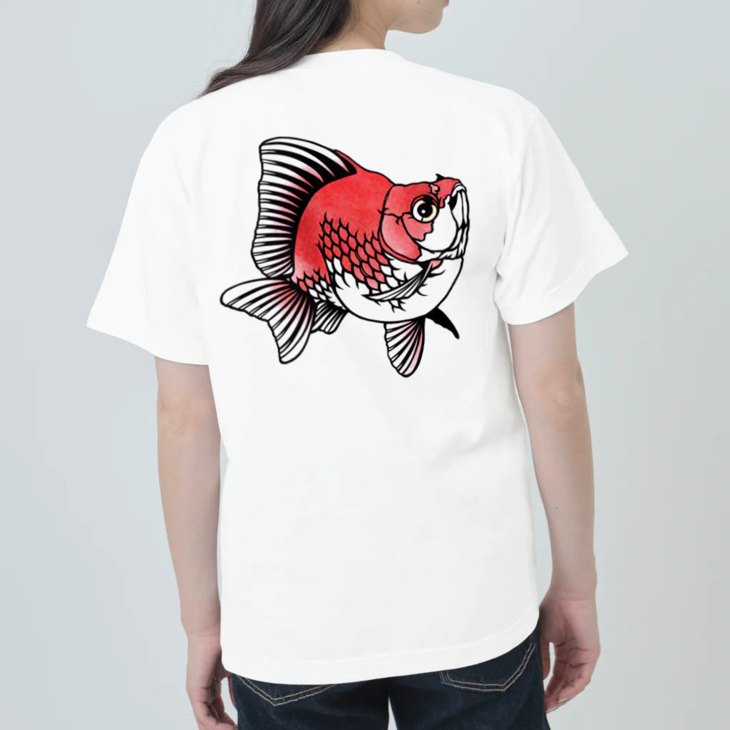 金魚切り絵 雅人-masato-の琉金 ヘビーウェイトTシャツ