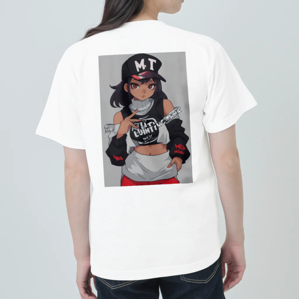 RYU_RYUのhip-hop レディース Heavyweight T-Shirt