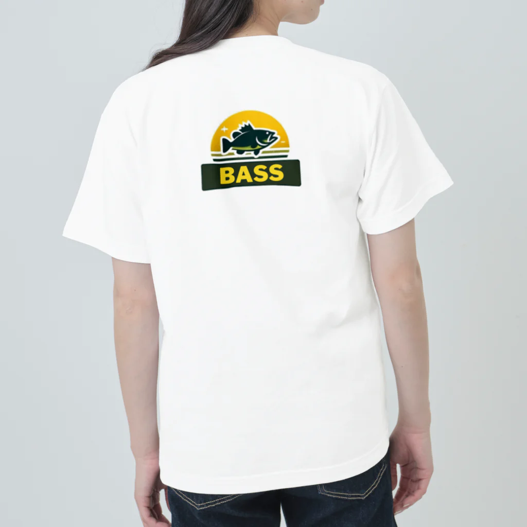 bassblocksのレトロバスロゴ ヘビーウェイトTシャツ