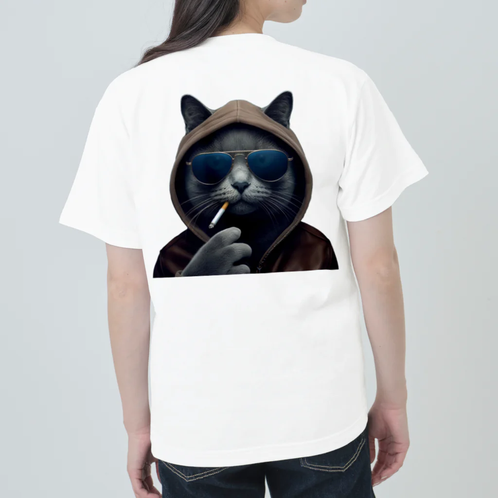 Anarchy-Attic！のSmoking Cat ヘビーウェイトTシャツ