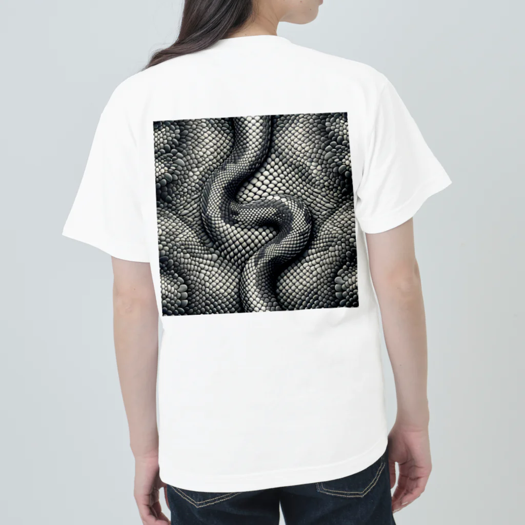 あにまる♡のヘビ柄① ヘビーウェイトTシャツ