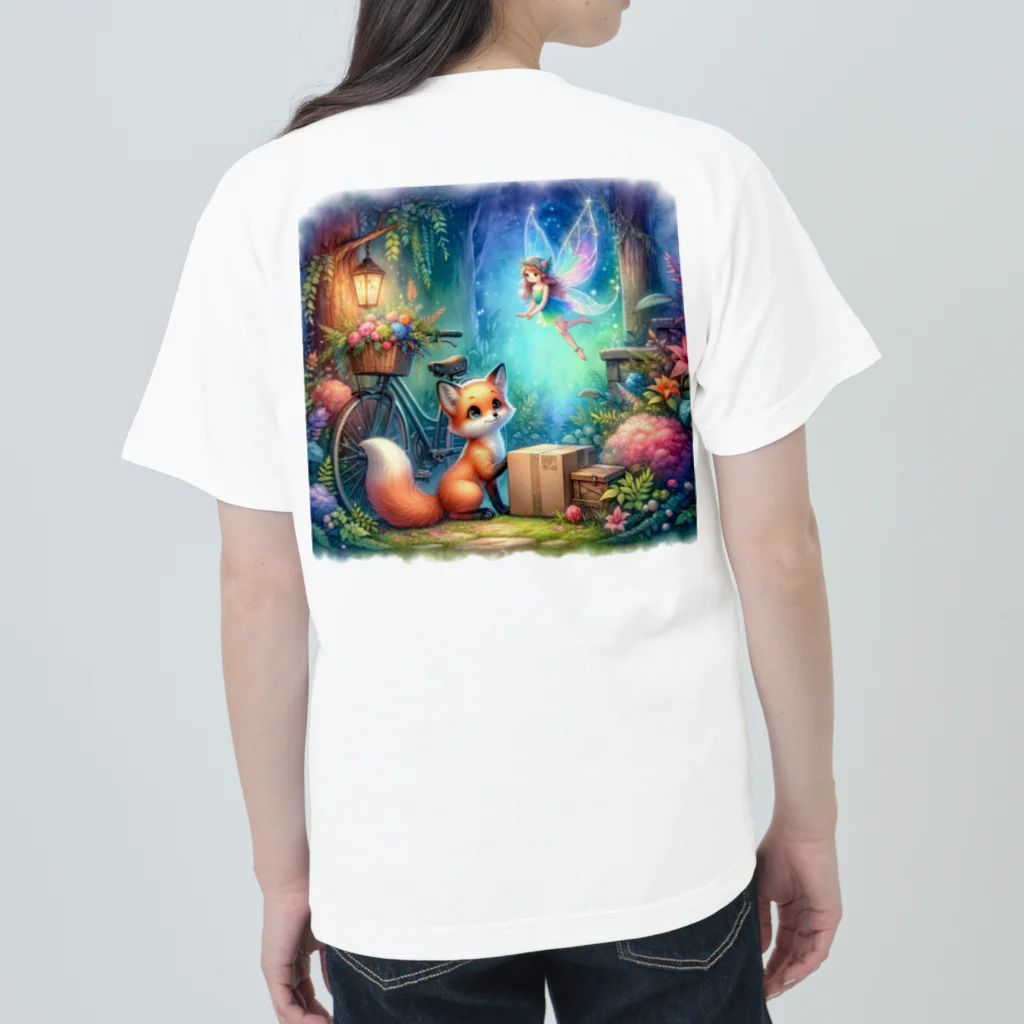 かるるんショップの旅狐のプレゼント交換　 ヘビーウェイトTシャツ