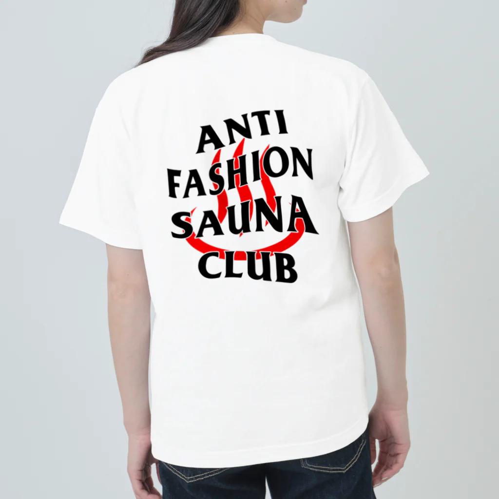 銭湯民族のAnti Fashion Sauna Club ヘビーウェイトTシャツ