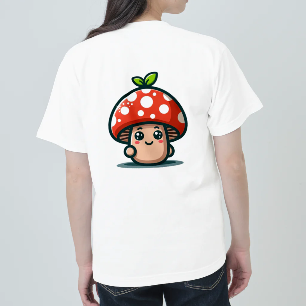 かわいいキノコくん🍄のかわいいキノコくん🍄 ヘビーウェイトTシャツ