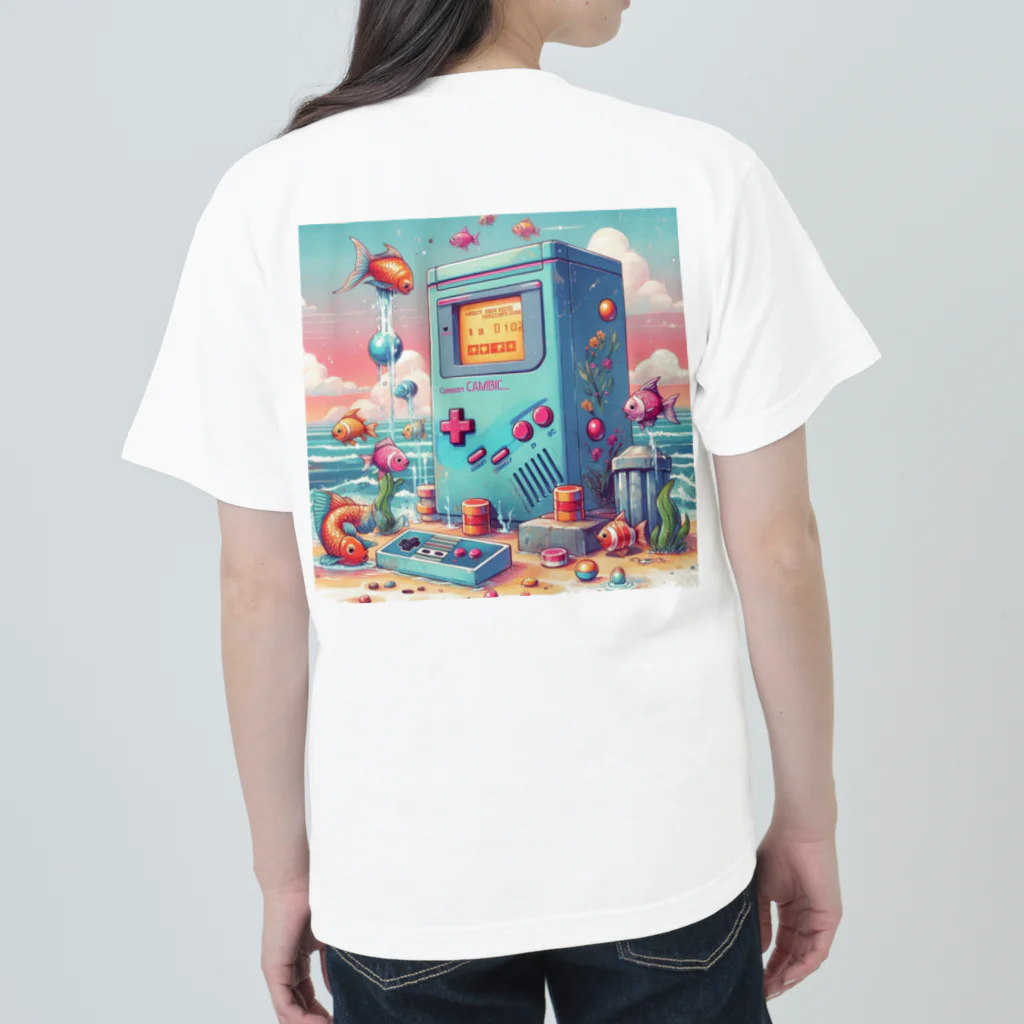 ばばちゃんのビーチのゲームセンター ヘビーウェイトTシャツ