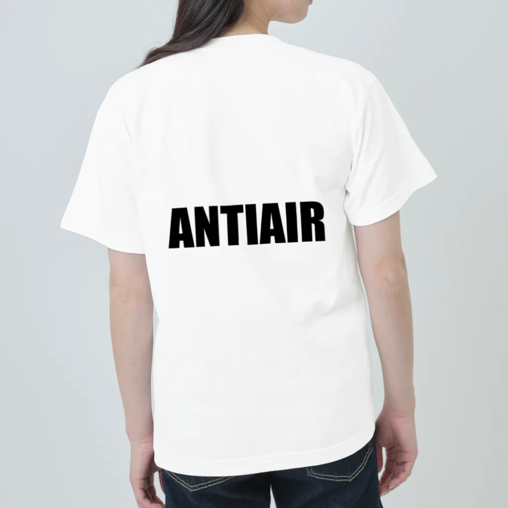 ANTIAIRのANTIAIR ロケットロゴT 黒専用 Heavyweight T-Shirt