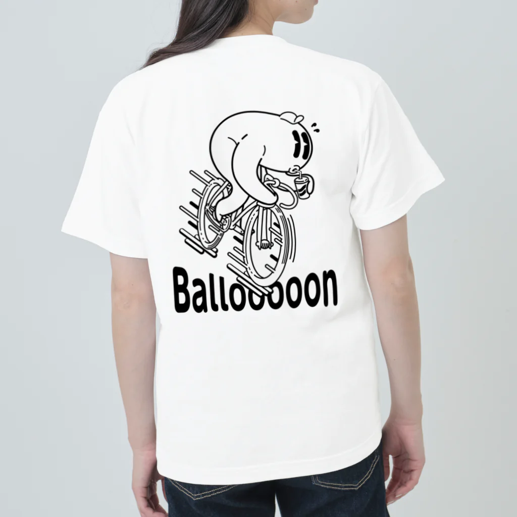 nidan-illustrationの"Ballooooon" #2 ヘビーウェイトTシャツ