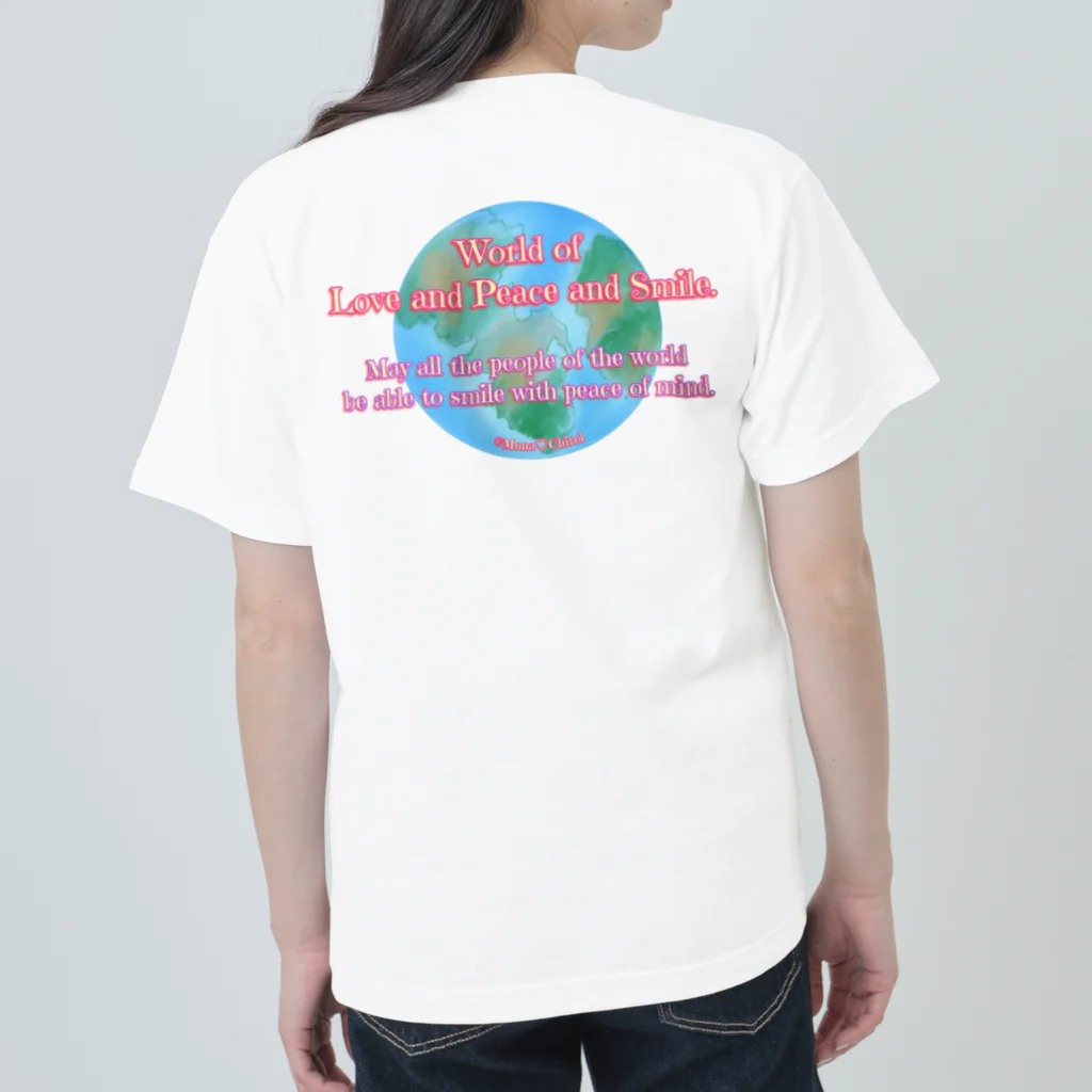 Mona♡ChirolのWorld of Love＆Peace＆SmileーPink Vol.4ー ヘビーウェイトTシャツ