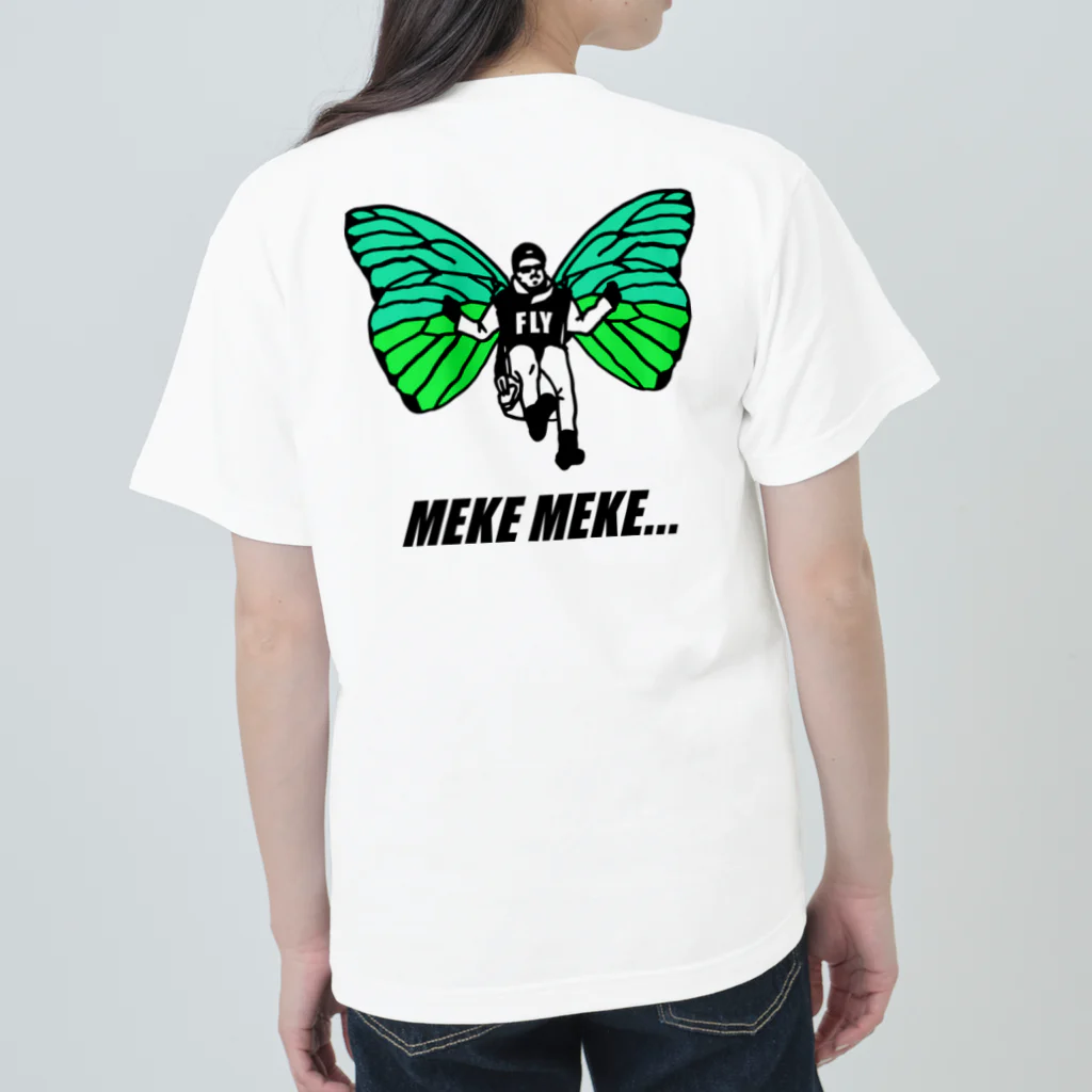 mekemeke...の蝶々になった人🦋 Heavyweight T-Shirt