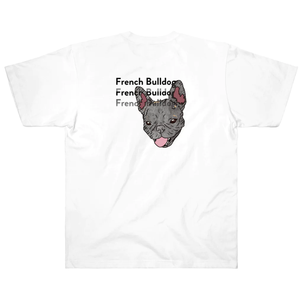 DOG FACEのフレンチブルドッグ【わんデザイン 6月】 ヘビーウェイトTシャツ