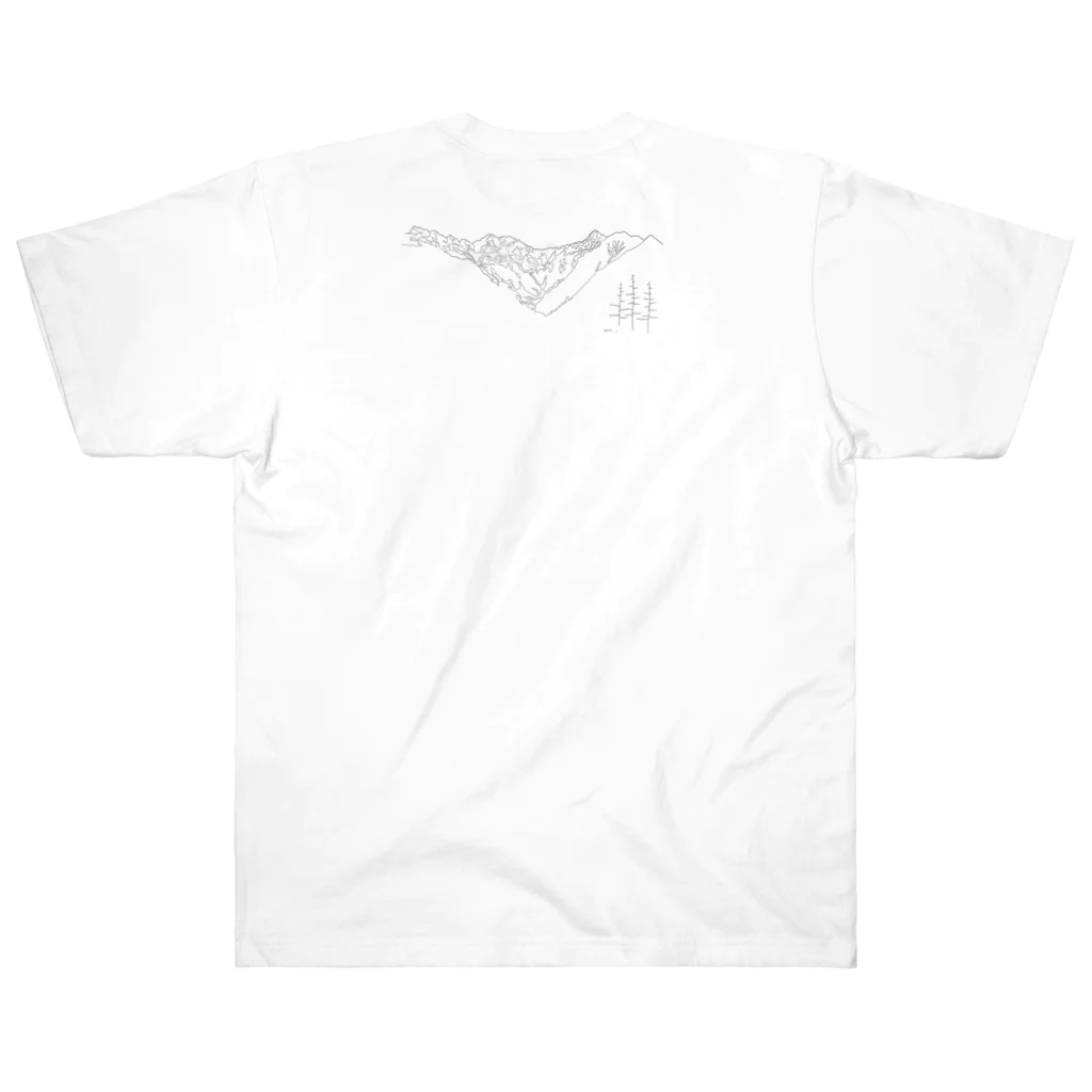 atelier JADOの穂高連峰 Heavyweight T-Shirt