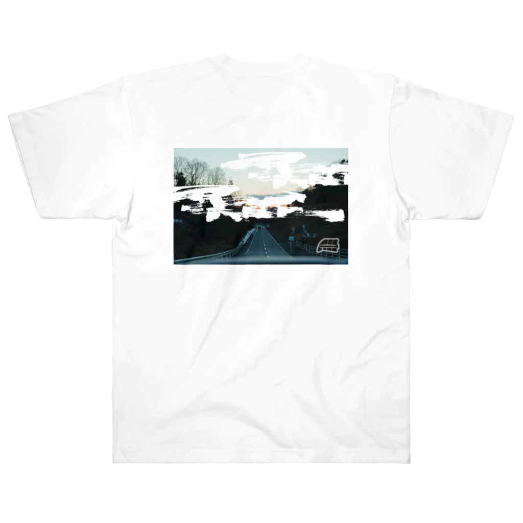 ATELIER-H   -HouZA official Goods Station-の夕暮れの道 Heavyweight T-Shirt