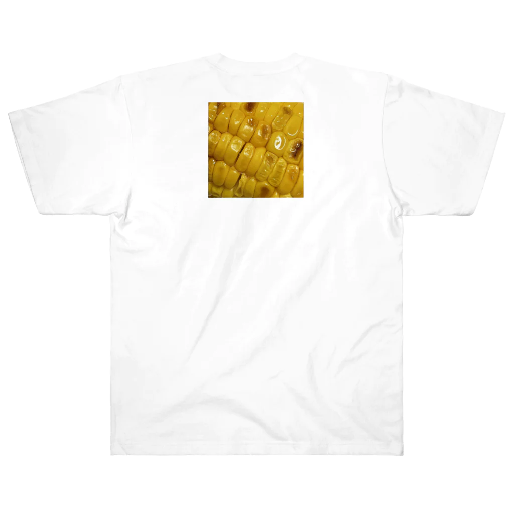 あゆのしおやきの焼きとうもろこし Heavyweight T-Shirt