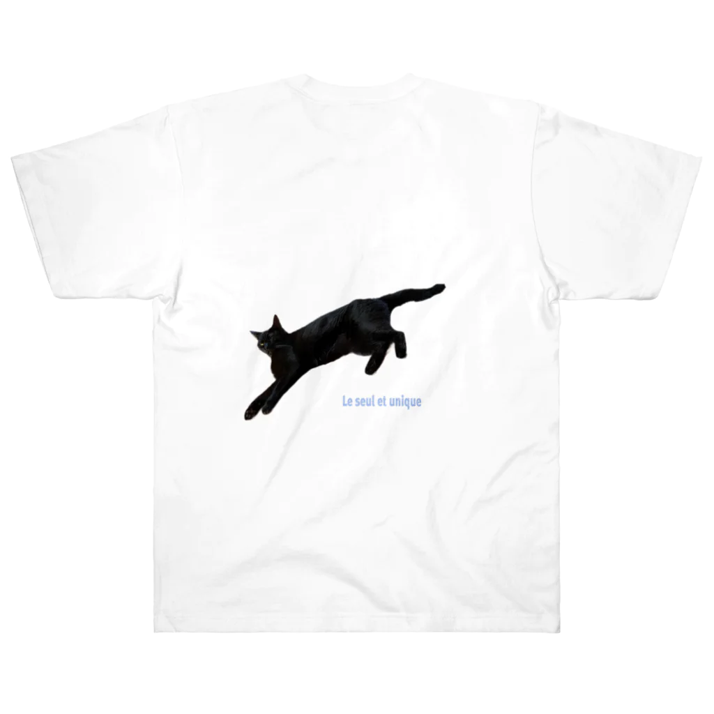 a sweet farmのきょうの黒猫 ヘビーウェイトTシャツ