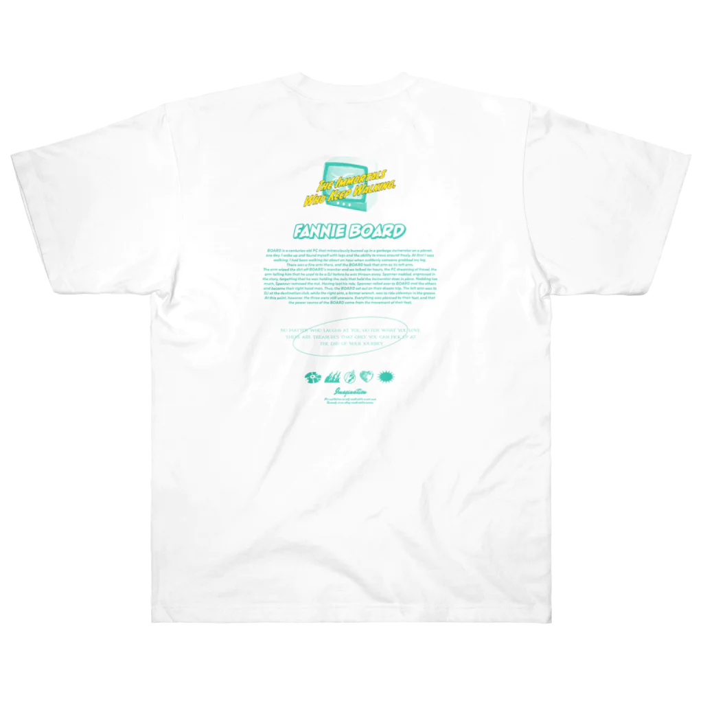 yamaguchi_shunsuke_のComfortable WALKING  ー FANNIE BOARD ー ヘビーウェイトTシャツ