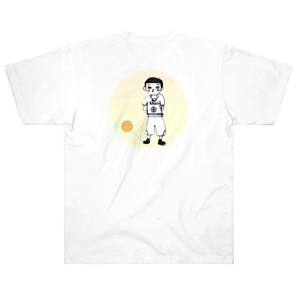 shisyu工房のバスケ少年 ミニバス ヘビーウェイトTシャツ