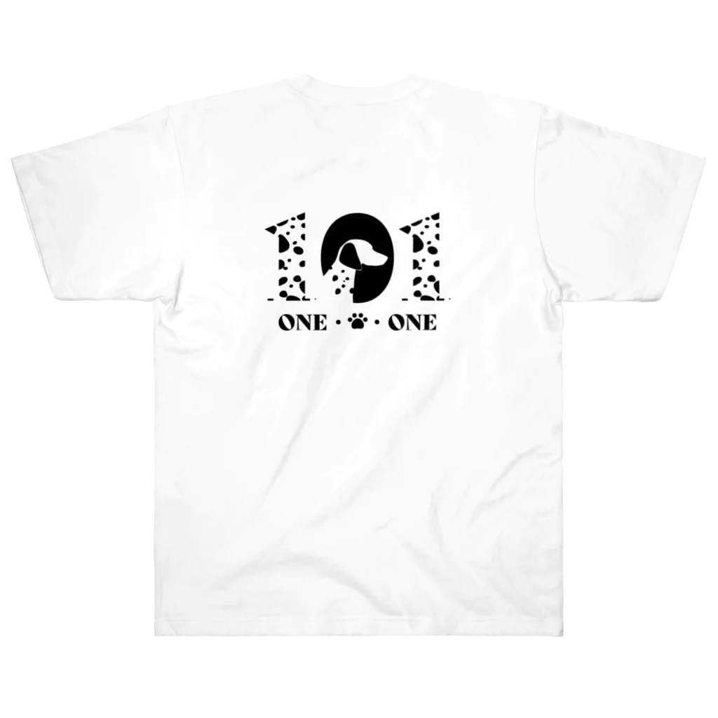 クルマNORIのONE-O-わんわん Heavyweight T-Shirt