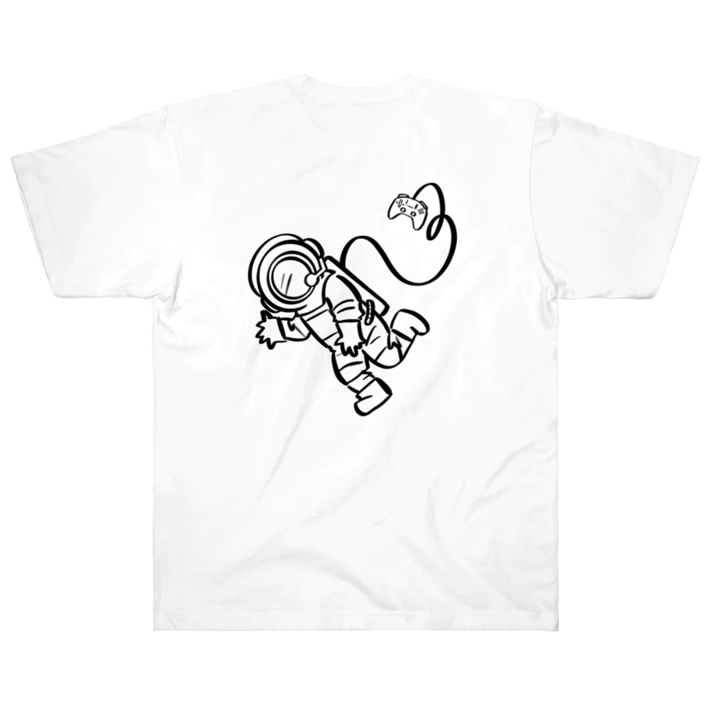 GG: Game-Ga-SukiのControlled astronaut  ヘビーウェイトTシャツ