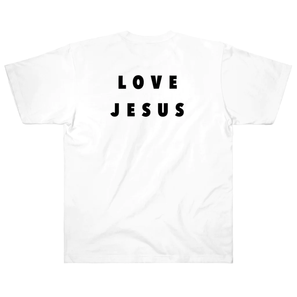 LovedのLOVE JESUS(simple) Heavyweight T-Shirt