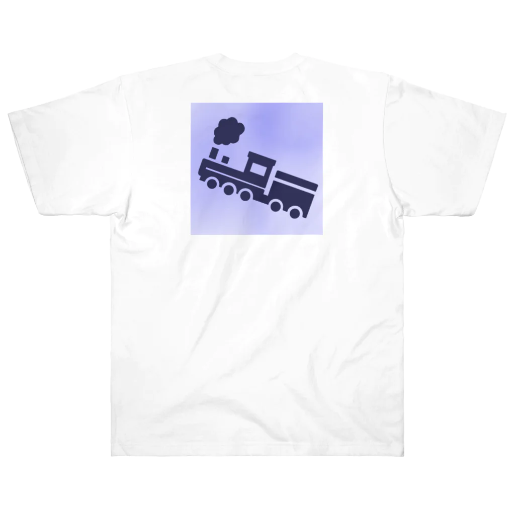 くろねこの汽車 ヘビーウェイトTシャツ