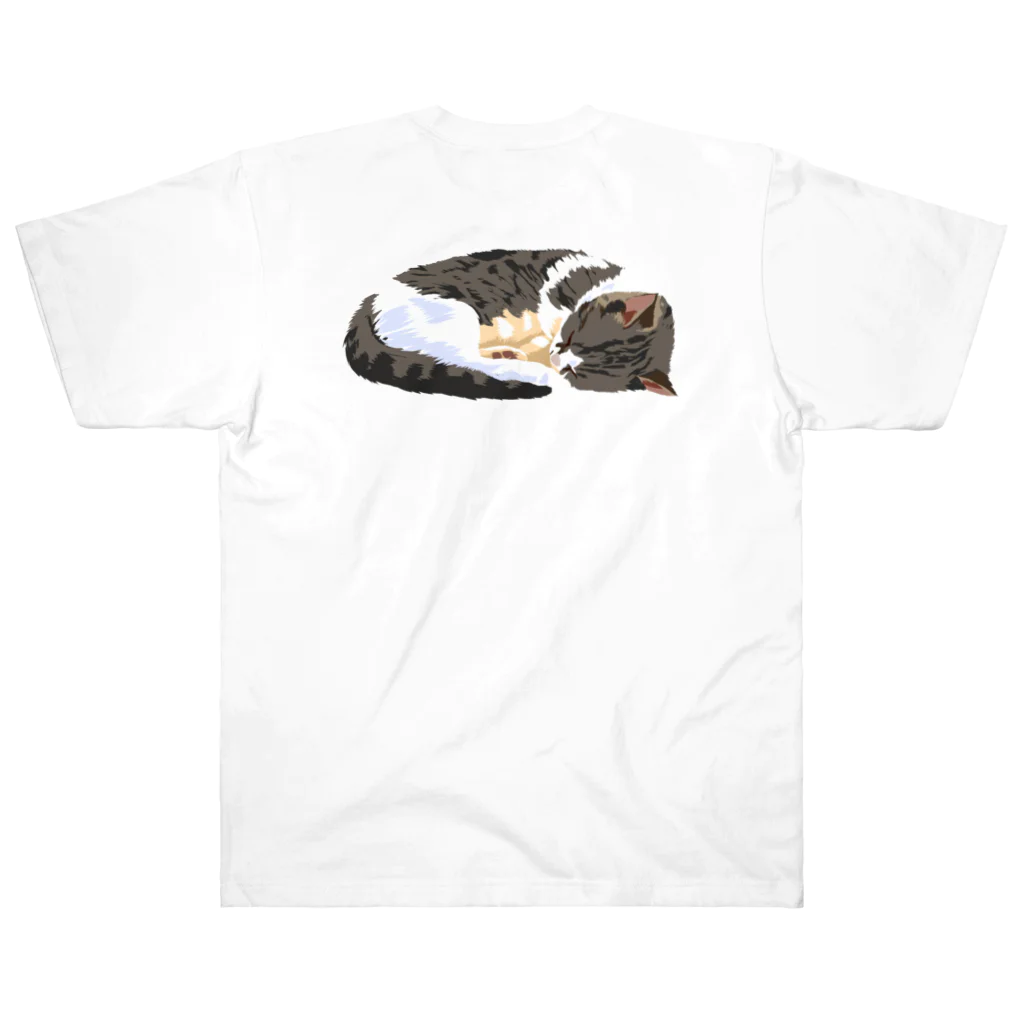 なはるんの丸まる猫 Heavyweight T-Shirt