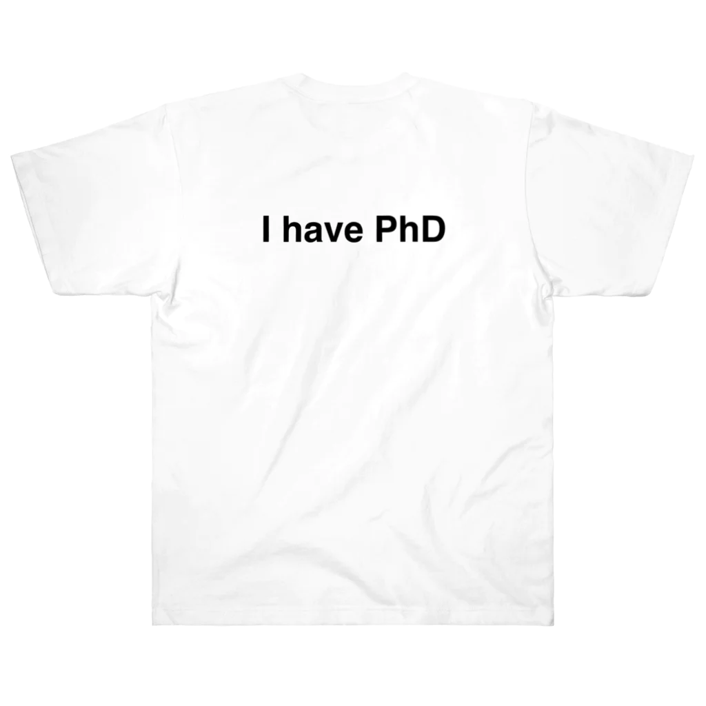 physicsのI am a postdoc ヘビーウェイトTシャツ