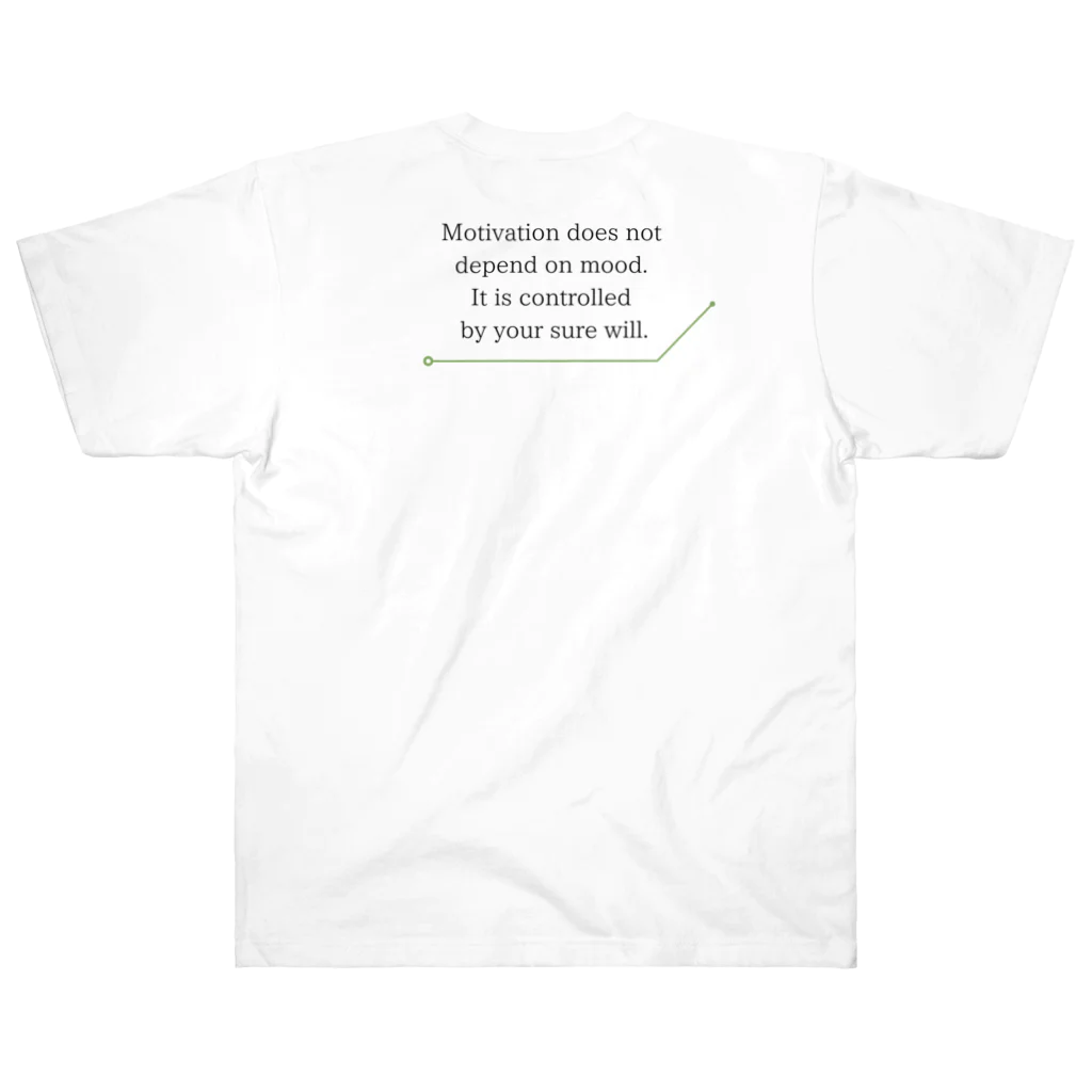 線点素／sentenceのモチベ ヘビーウェイトTシャツ