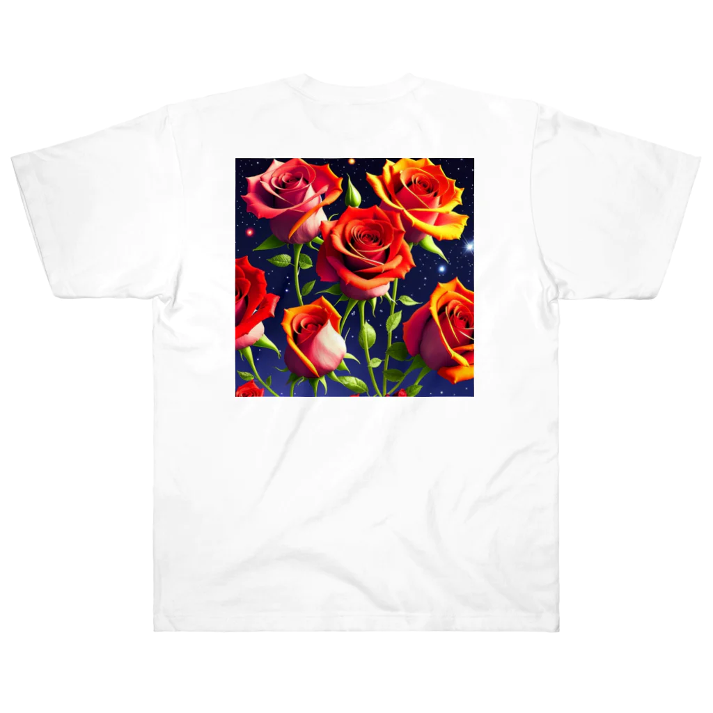 reonasdの情熱の神秘薔薇 ヘビーウェイトTシャツ