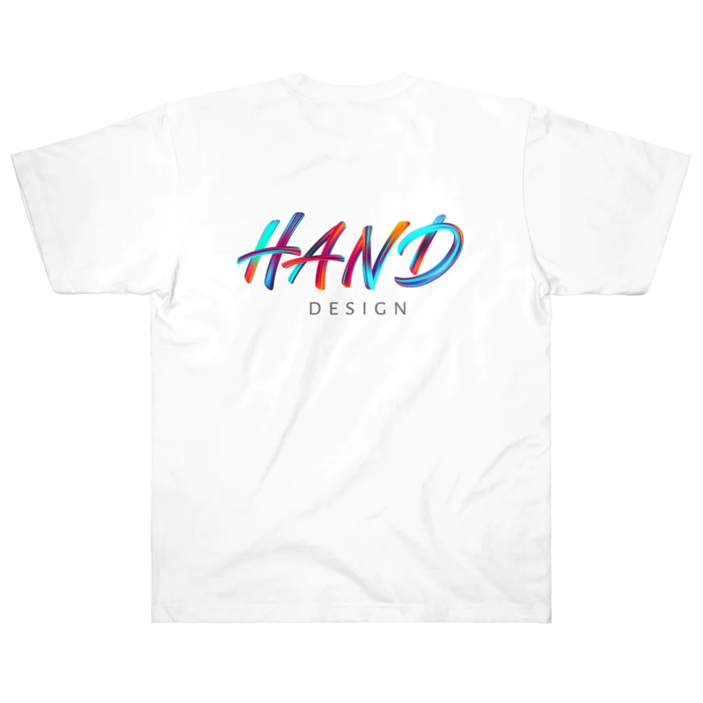 HAND_design_2023のHANDロゴ(グラデーション) ヘビーウェイトTシャツ