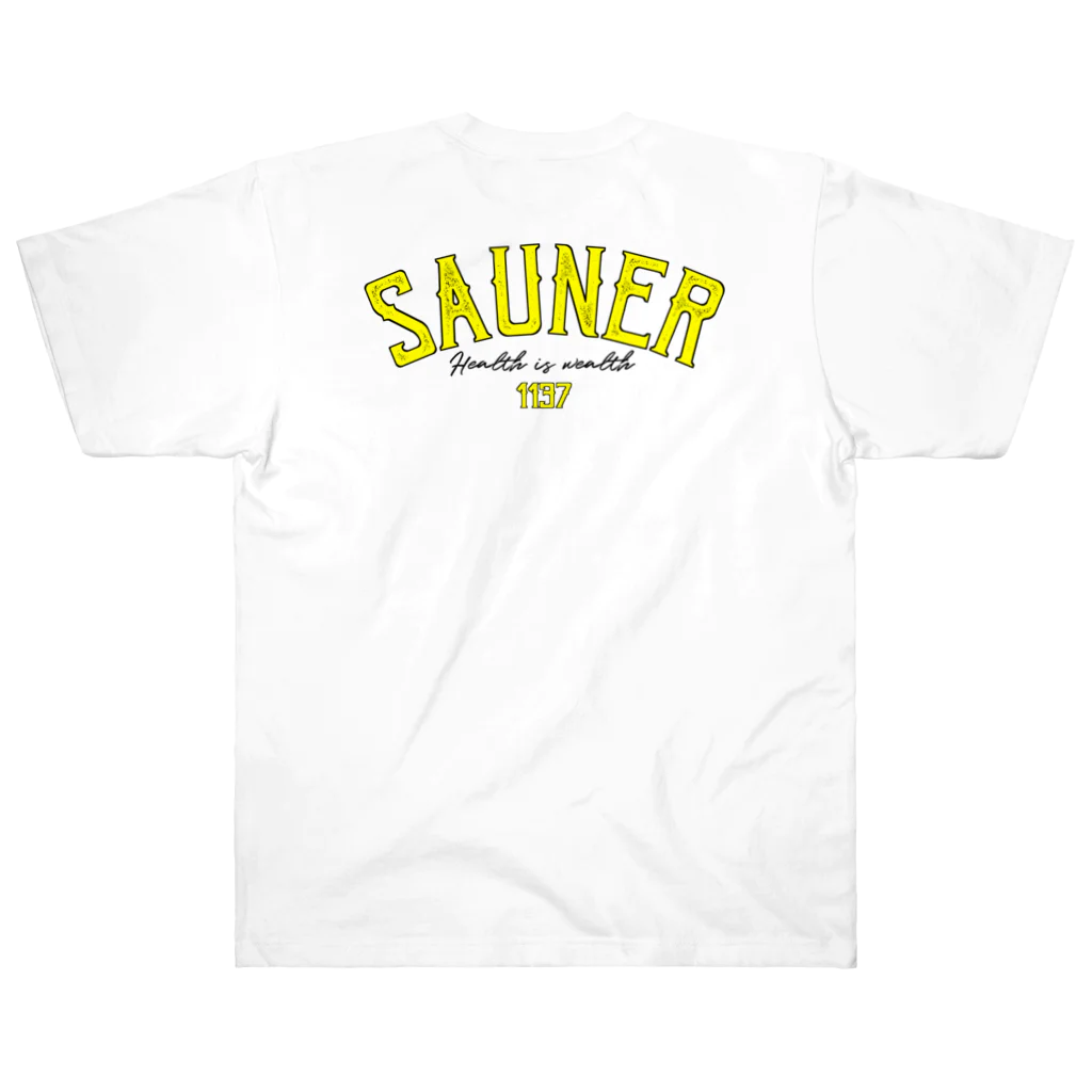 Super Sauna StyleのSAUNER1137 Yellow ヘビーウェイトTシャツ