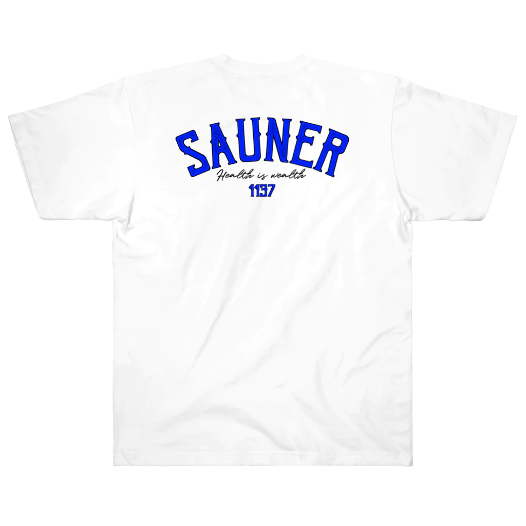 Super Sauna StyleのSAUNER1137 Blue Heavyweight T-Shirt