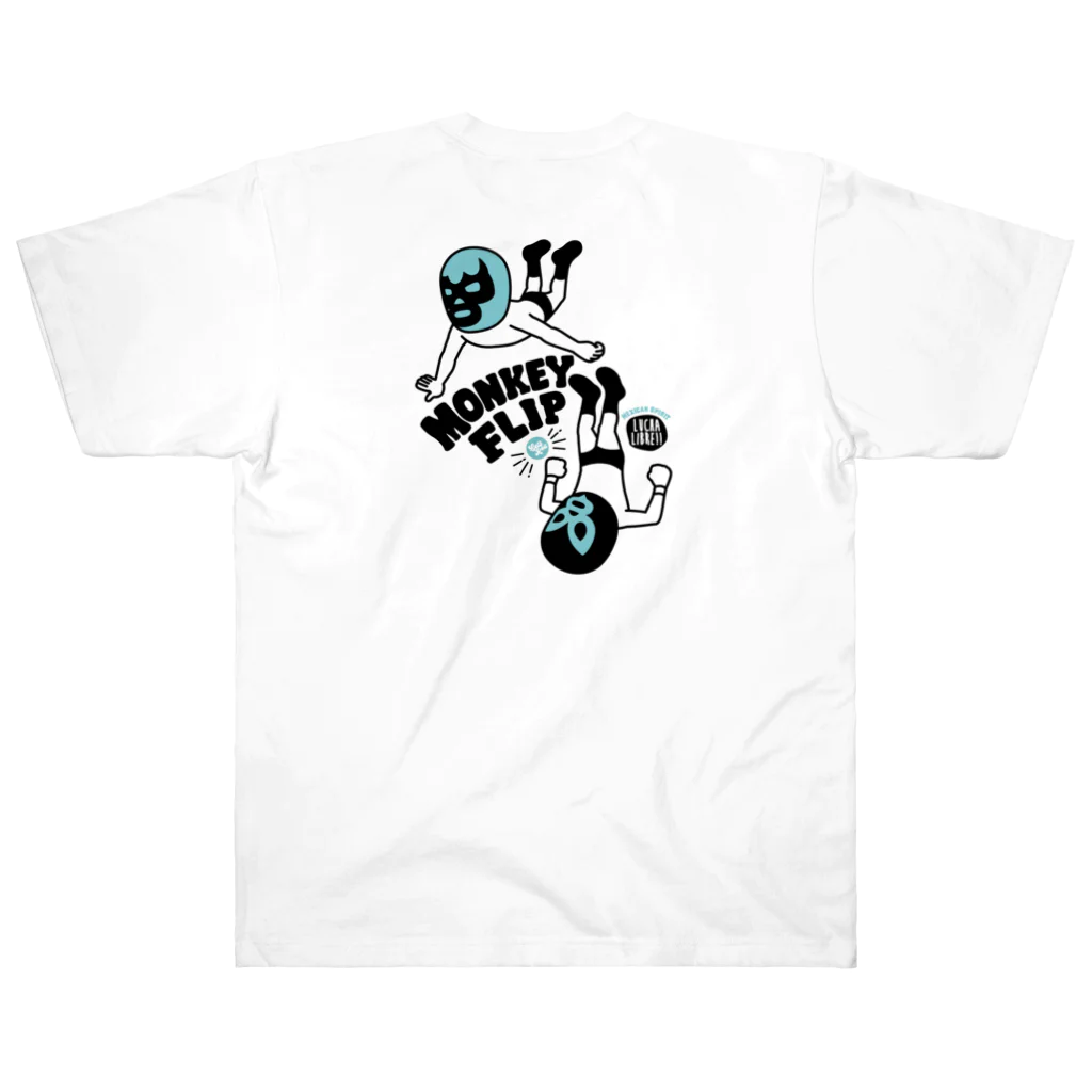 LUCHAの(バックプリント)MONKEY FLIP Heavyweight T-Shirt