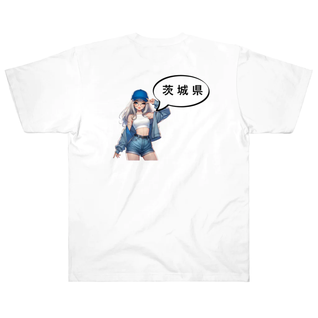 music_japanの茨城ガール（一部両面あり） Heavyweight T-Shirt