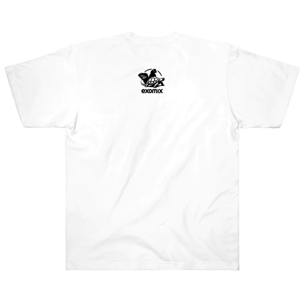 【exomix】の【exomix】Wコンゴウインコ-<FLY TOGETHER> ヘビーウェイトTシャツ