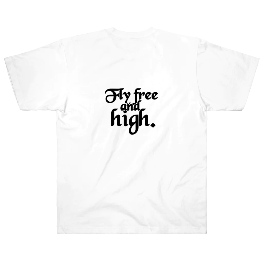 TaDan_StoreのFly free and high.【背面】 ヘビーウェイトTシャツ