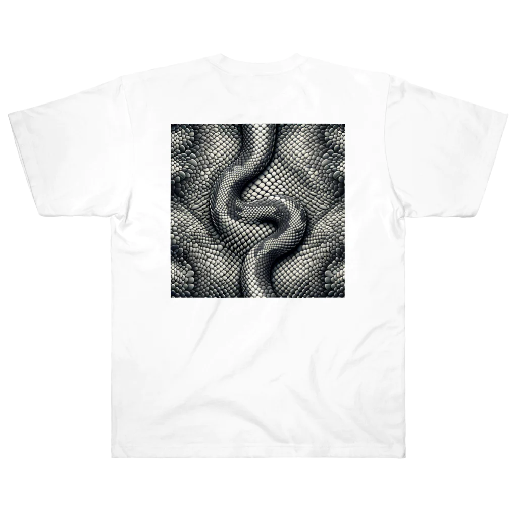 あにまる♡のヘビ柄① ヘビーウェイトTシャツ