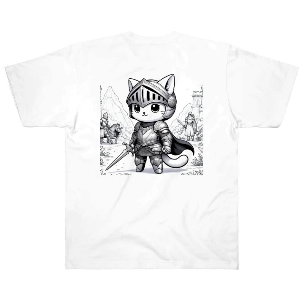 われらちきゅうかぞくのナイト キャッツ(Knight Cats) Heavyweight T-Shirt