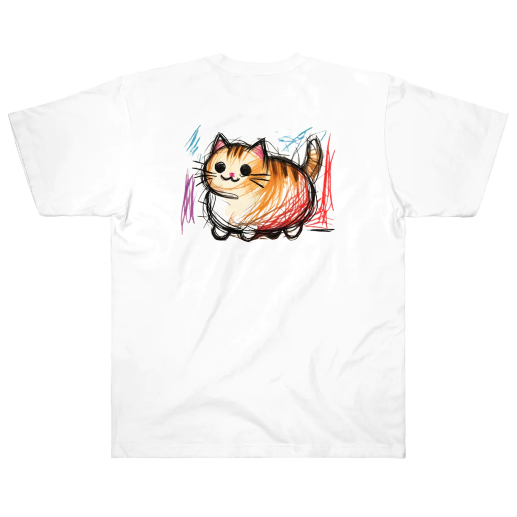 ねこの店のカラフル ヘビーウェイトTシャツ