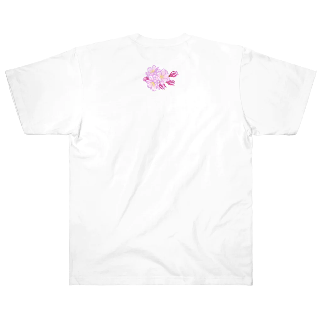 綾錦工房 りこりすの三味線 -雪月花- 【桜】 ヘビーウェイトTシャツ