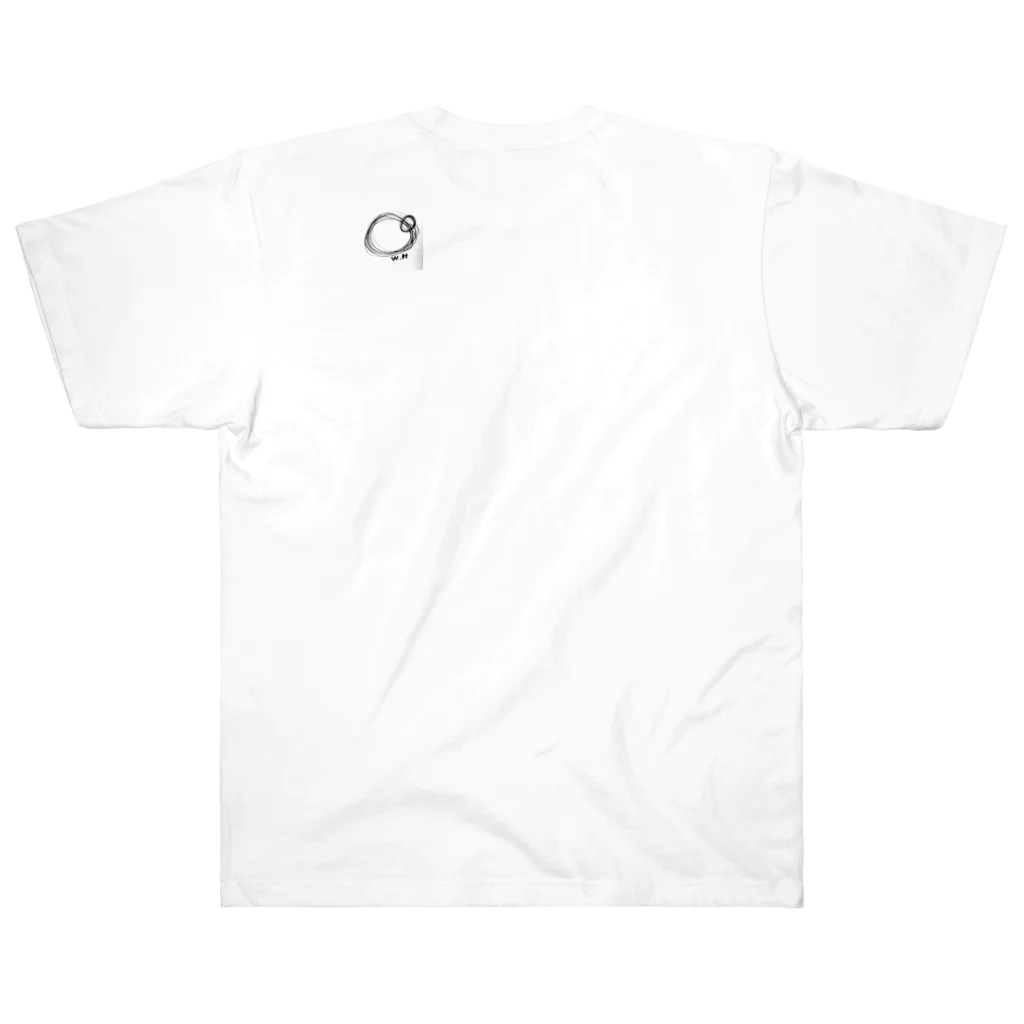 White-Holeのライトランゲージアート Heavyweight T-Shirt