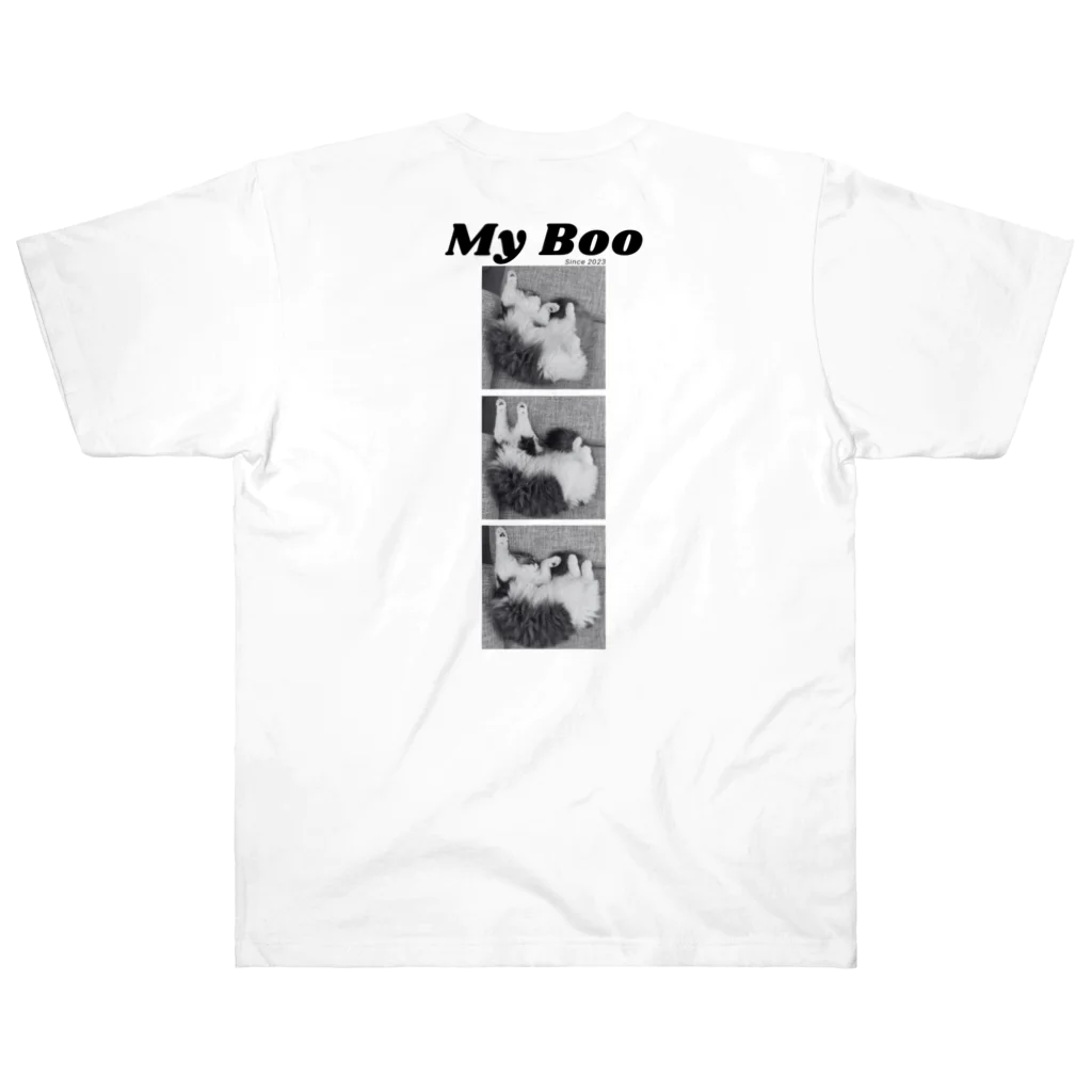 el's designのMy Boo(white) ヘビーウェイトTシャツ