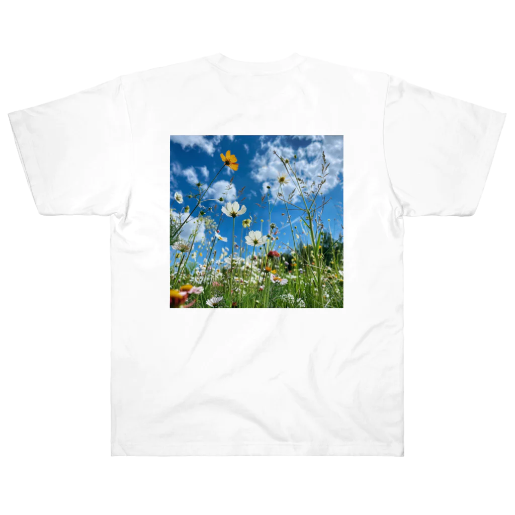 ドライバーの色々な草花 Heavyweight T-Shirt