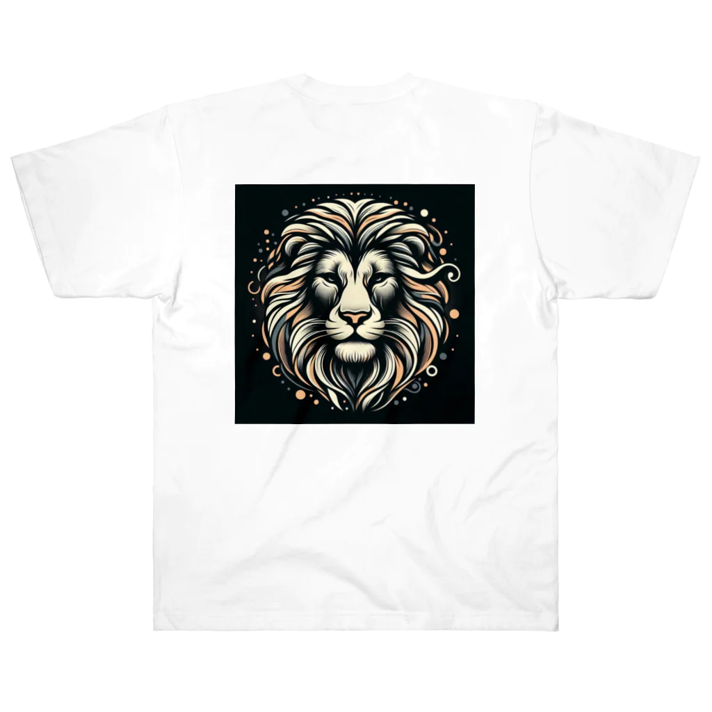 Ono_Mariaの百獣の王ライオン ヘビーウェイトTシャツ