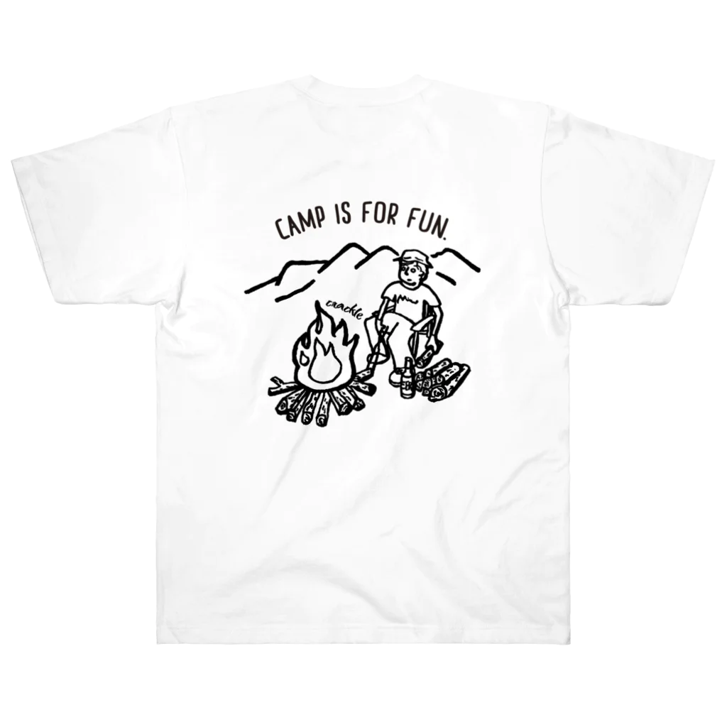 Too fool campers Shop!のTAKIBI02(黒文字) ヘビーウェイトTシャツ