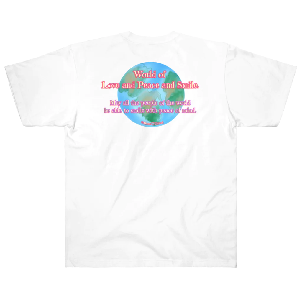 Mona♡ChirolのWorld of Love＆Peace＆SmileーPink Vol.4ー ヘビーウェイトTシャツ